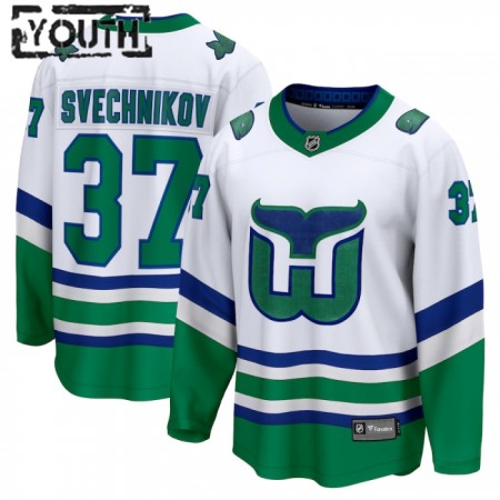 Carolina Hurricanes Hockeydrakt Andrei Svechnikov Whalers Premier 2023-24 Hvit - Barn